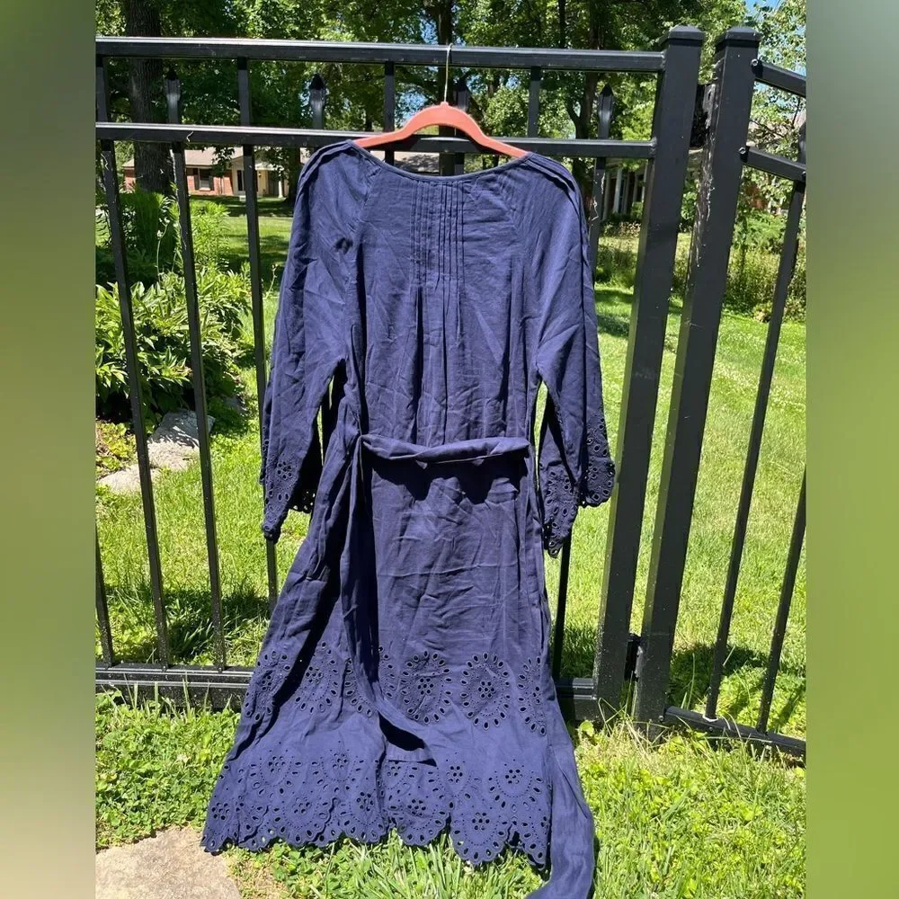 Hill House Linen Cora Midi Dress NWT - Picture 12 of 12